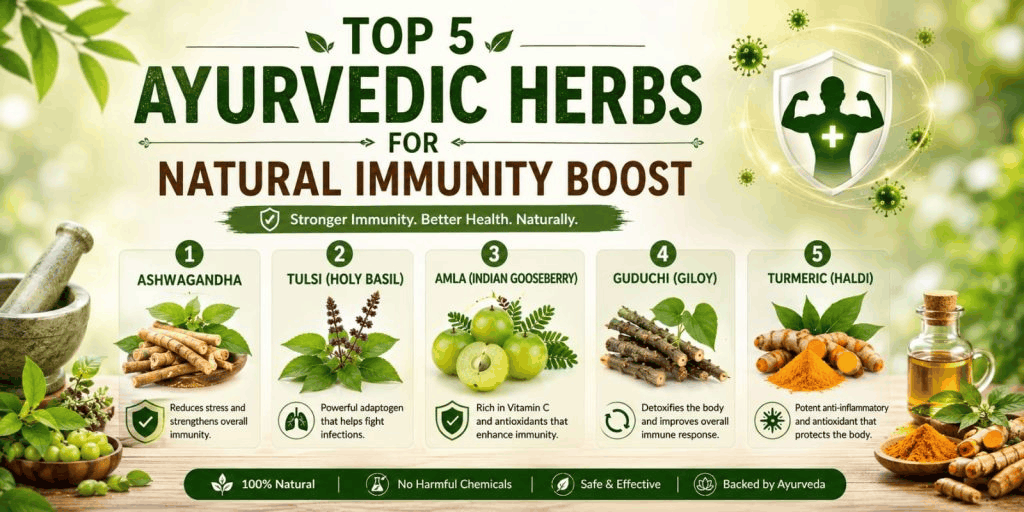 Top 5 Ayurvedic Herbs for Natural Immunity Boost