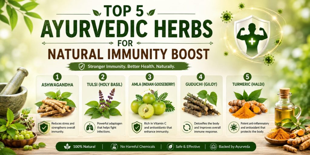Top 5 Ayurvedic Herbs for Natural Immunity Boost