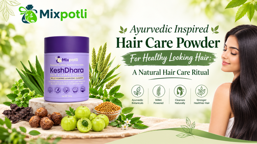 Ayurvedic Inspired Hair Care Powder For Healthy Looking Hair
